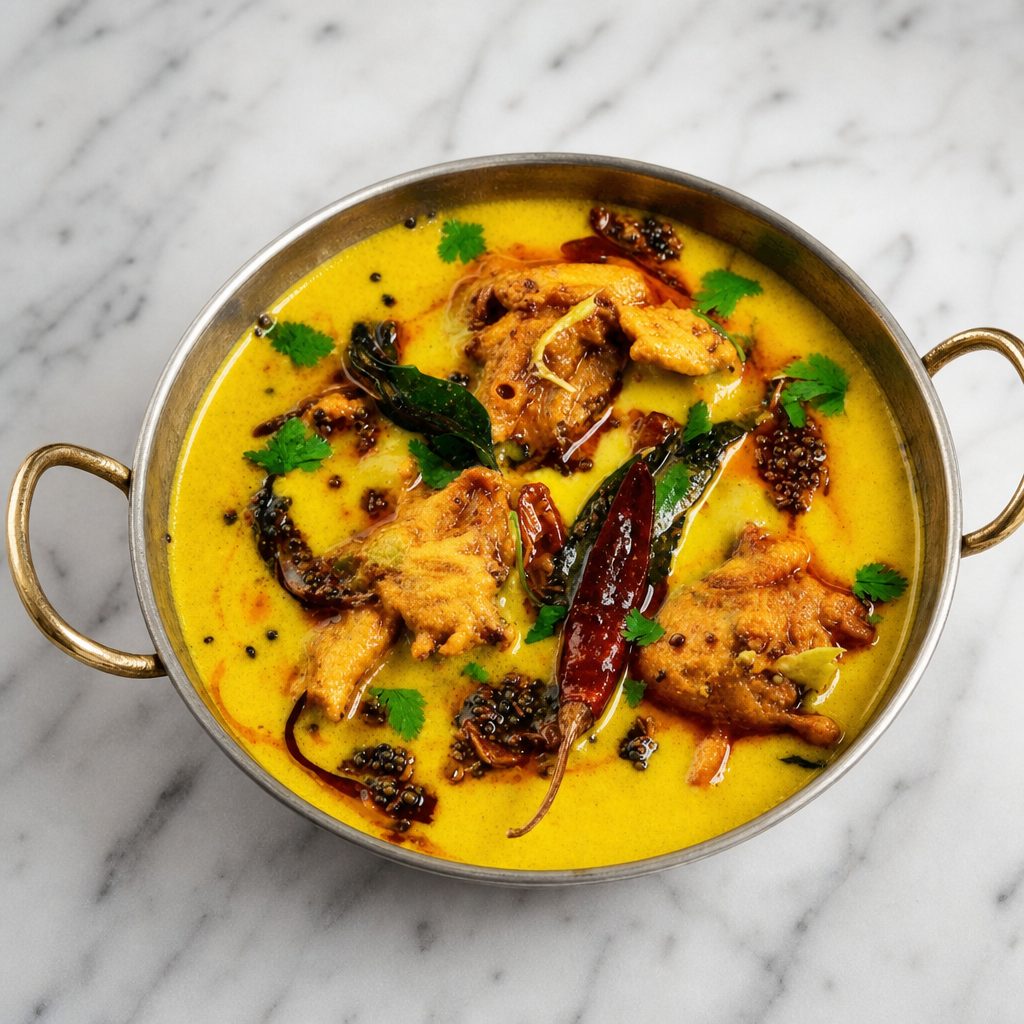 Kadhi Pakoda Curry (Vegetables Pakora in Curry).