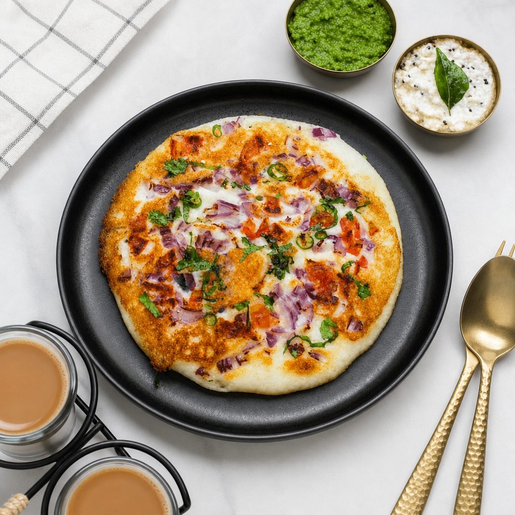 Uttapam (South Indian Pancake).