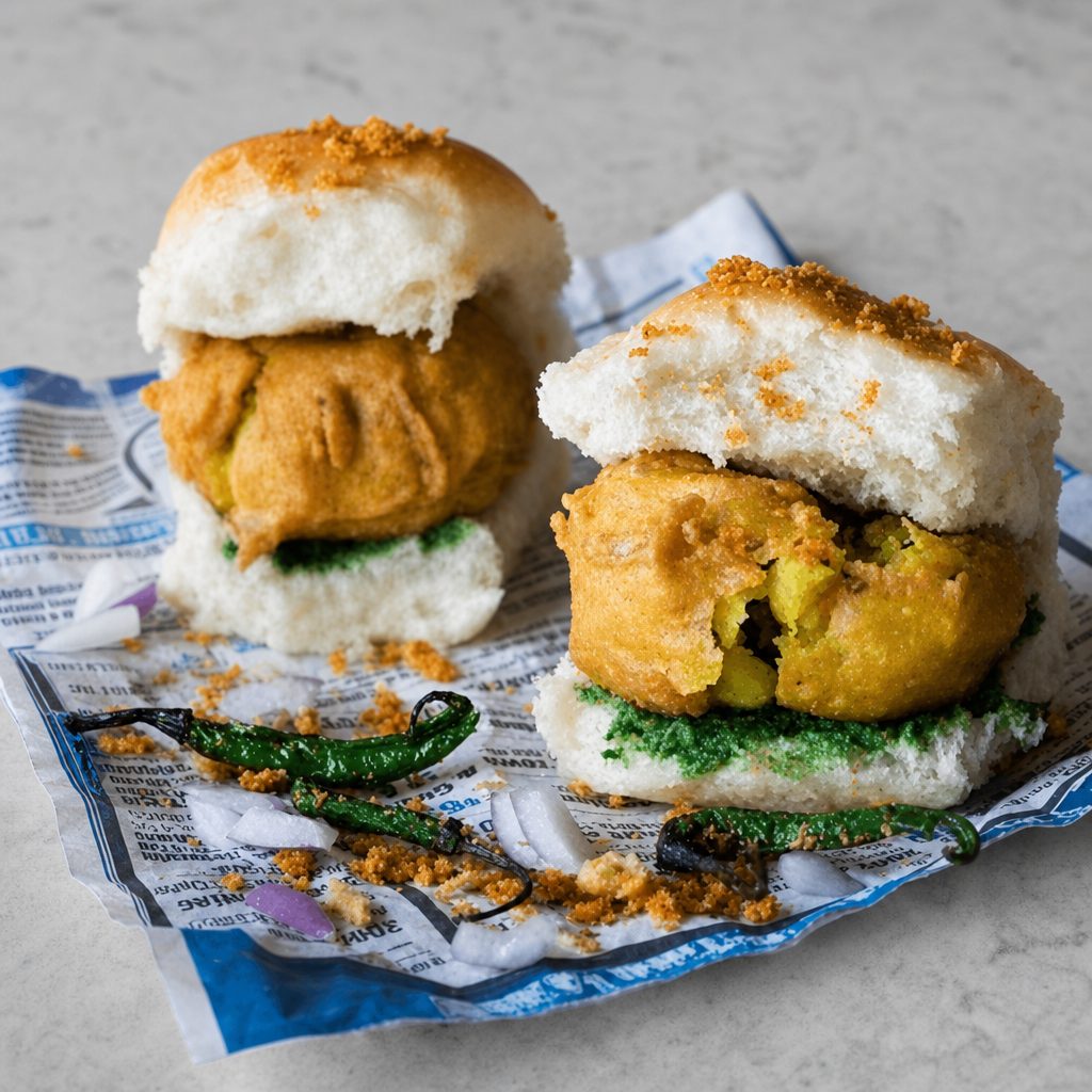Vada Pav (Potato Sliders | Traditional Street Food).