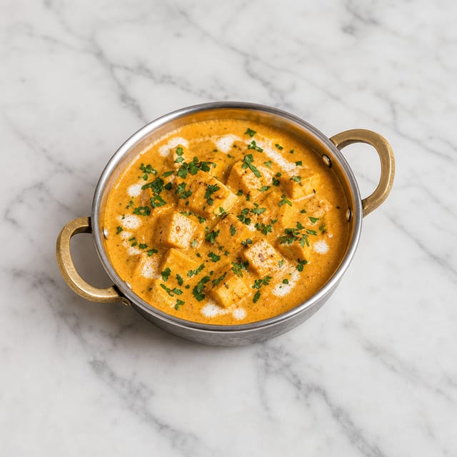 Shahi Paneer (Paneer in a Creamy Gravy).