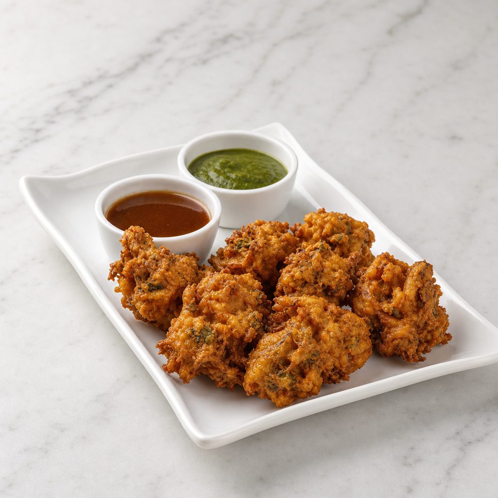 Mixed Vegetable Pakora (Vegetable Fritters).