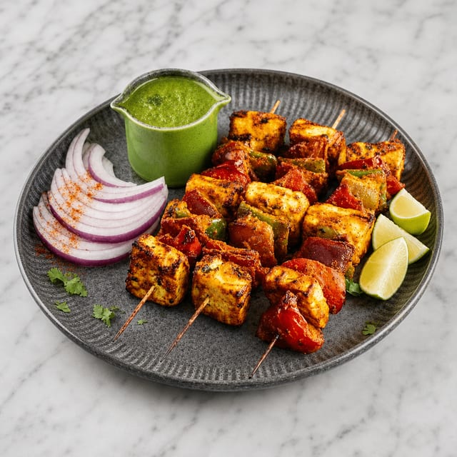 Paneer Tikka (Indian Cheese).