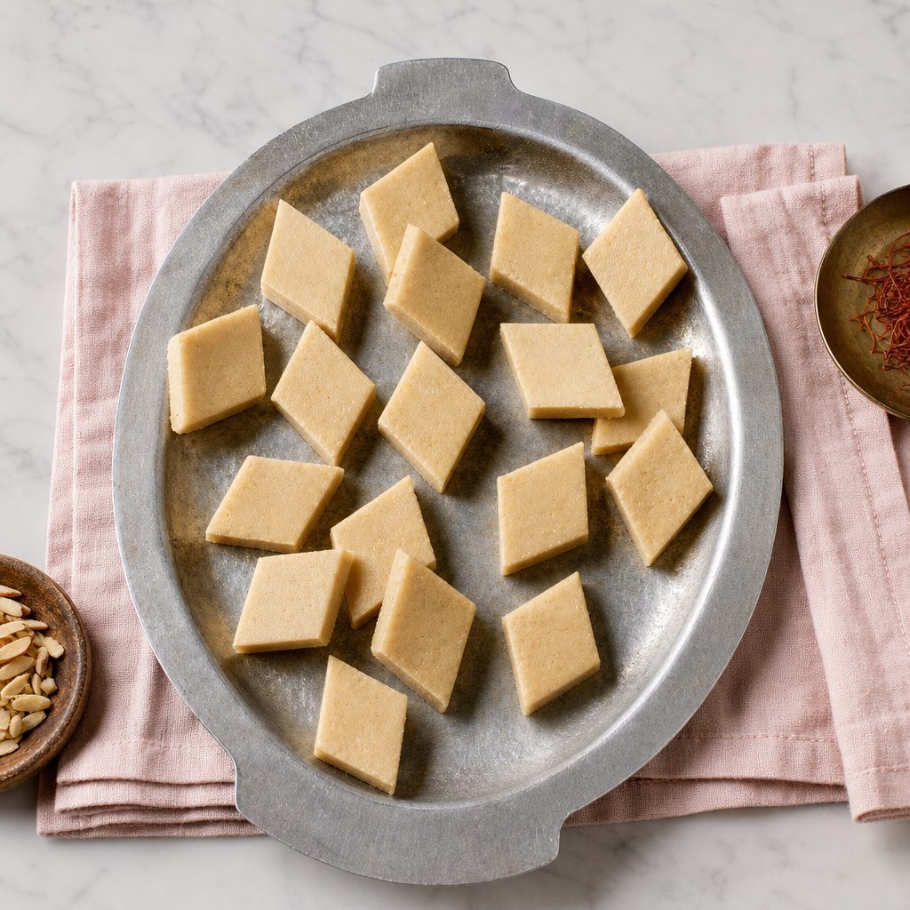 Kaju Katli 1 LB (Cashew) * MUST TRY *.