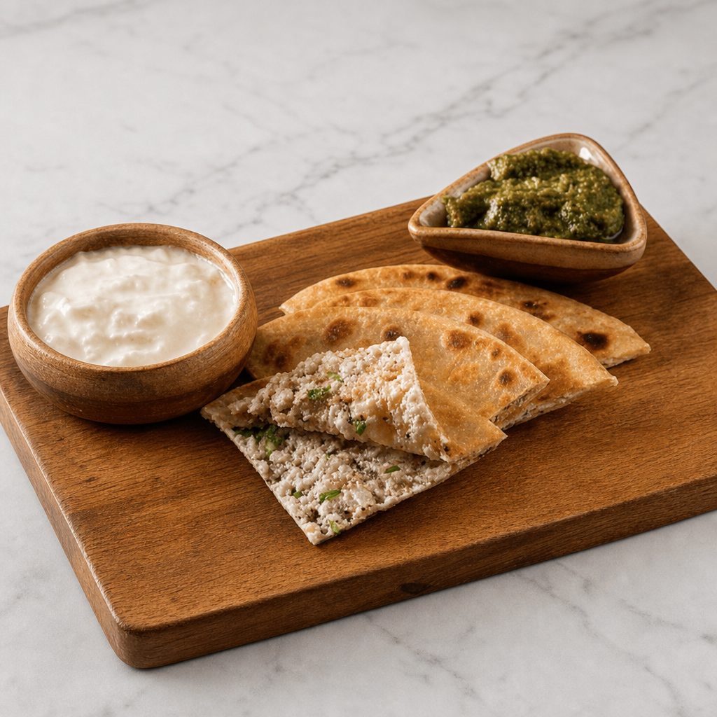 Paratha and Kulcha (Tandoori-stuffed Bread and Leavened Bread).