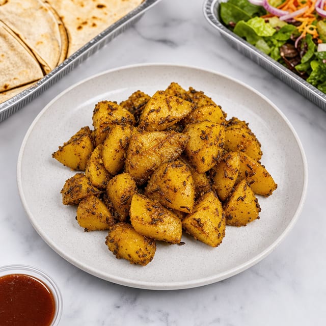 Aloo Jeera (Stir Fry) Catering.