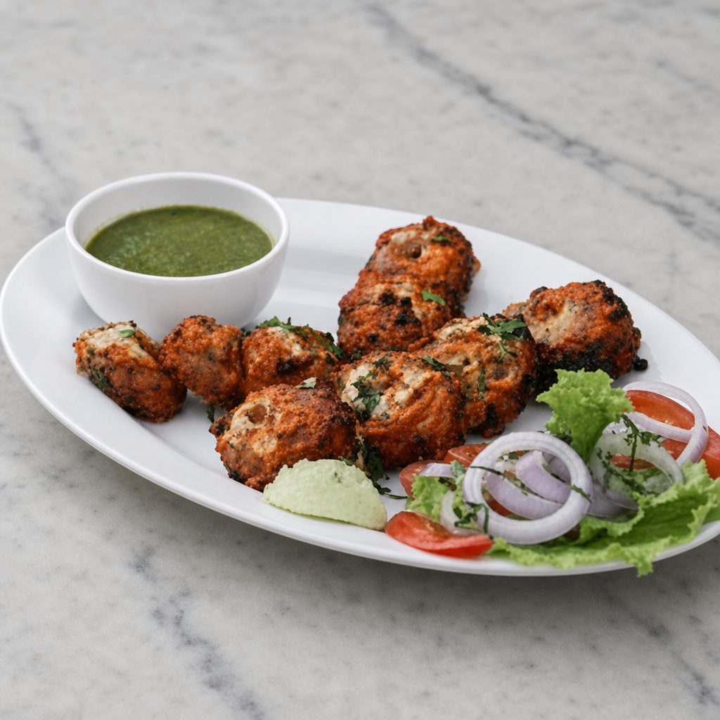 Stuffed Tandoori Mushroom (6 PCS) (Cheese Stuffed).