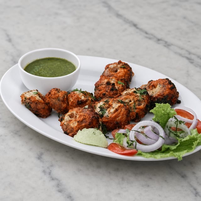 Stuffed Tandoori Mushroom (6 PCS) (Cheese Stuffed).