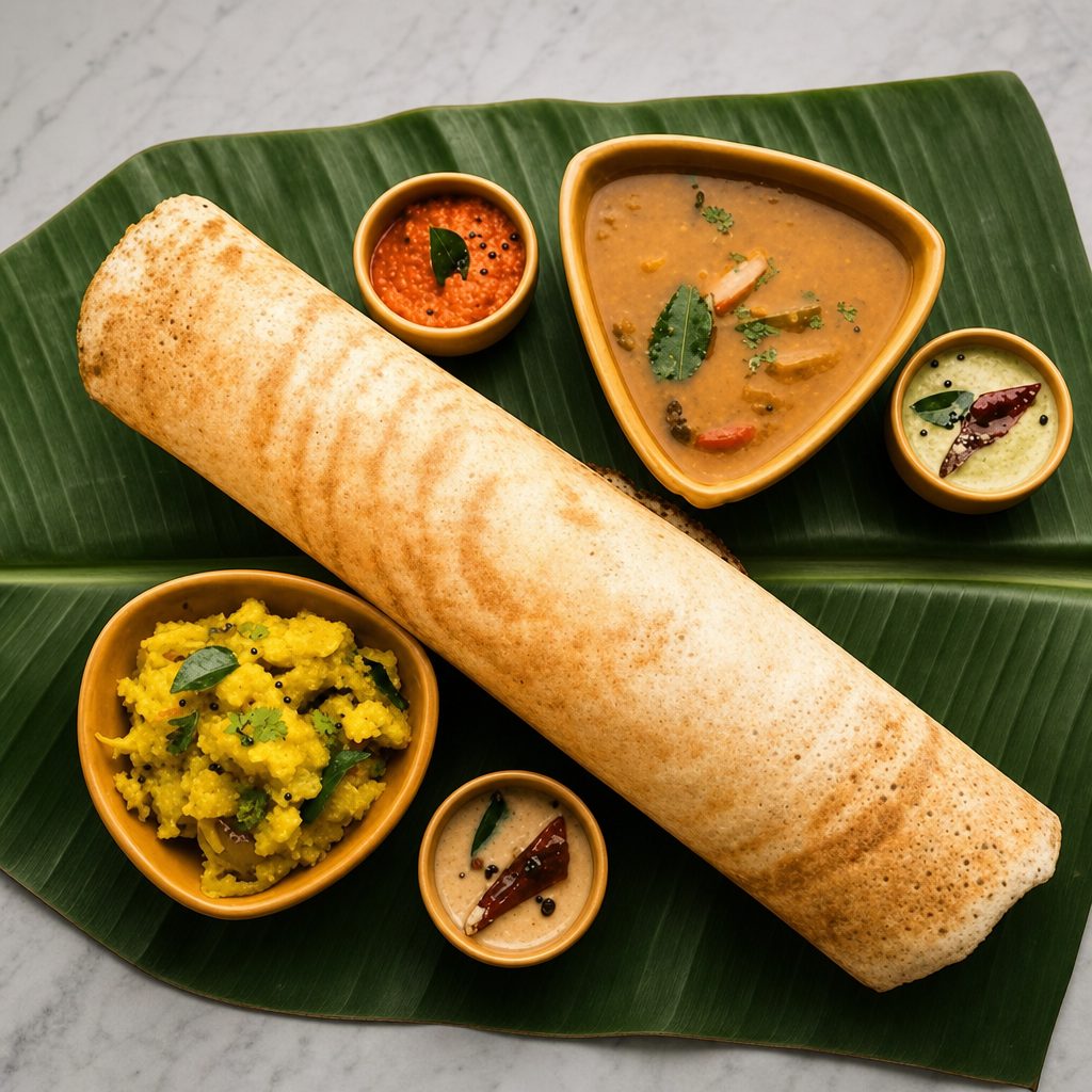 Masala Onion Dosa.
