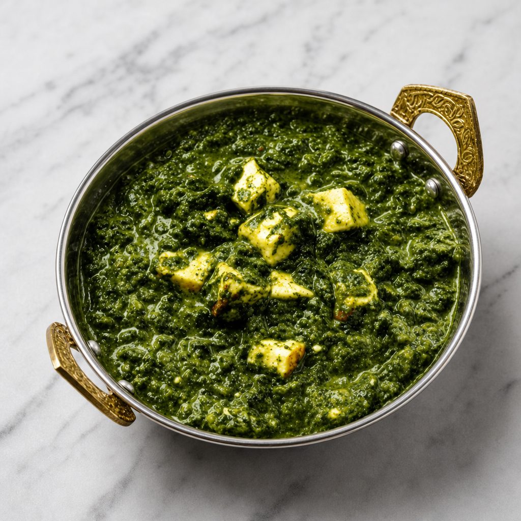Palak Paneer (Spinach and Cheese).