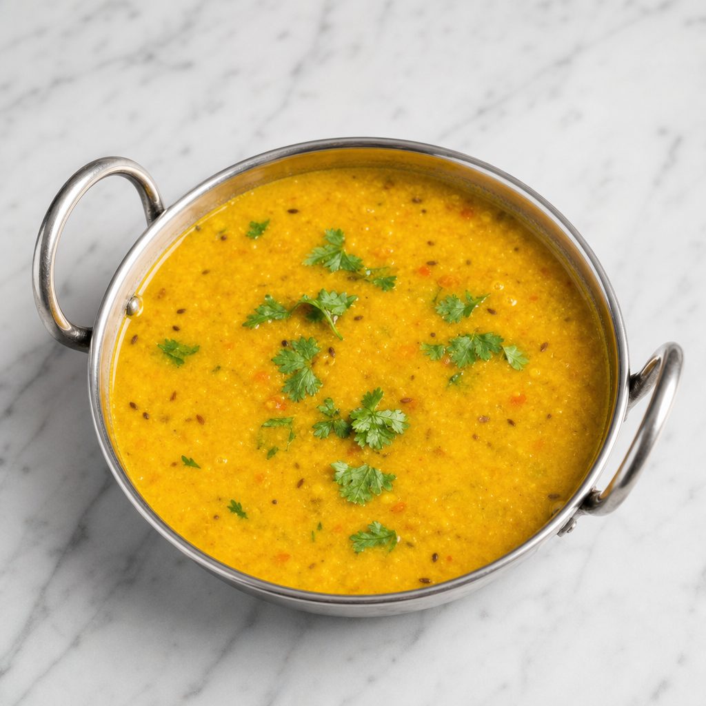 Dal Tadka (Moong Lentils).