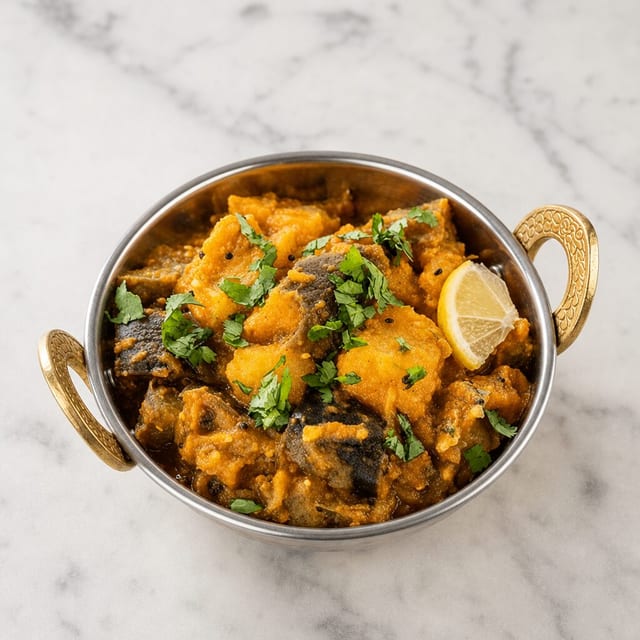 Aloo Baingan (Potatoes and Eggplant).
