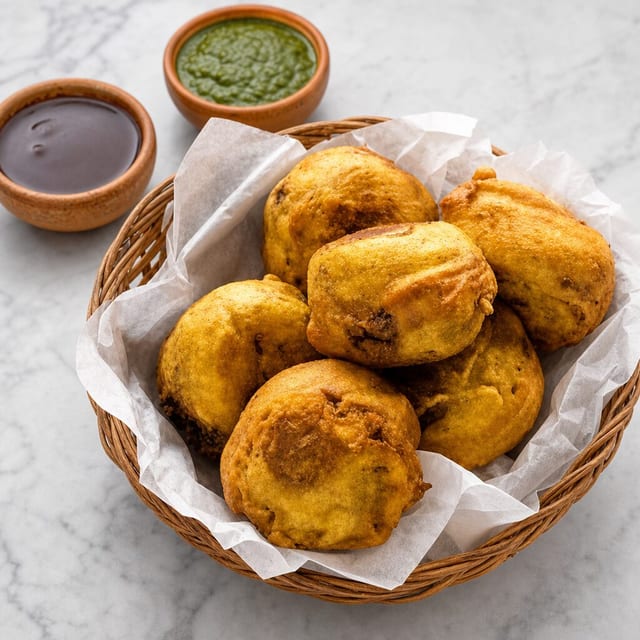 Batata Vada (Seasoned Potato | Traditional Street Food).