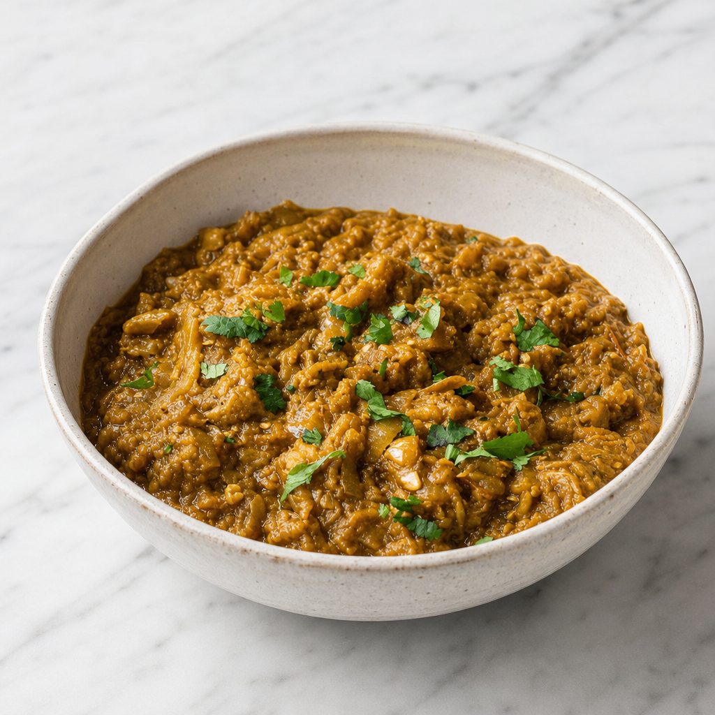Baingan Bharta (Eggplant Curry).