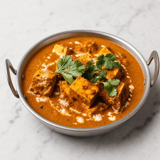 Paneer Tikka Masala Curry (Indian Cheese in Creamy Curry).