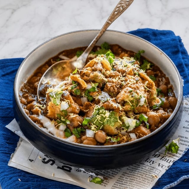 Paneer Pakora Chaat (Traditional Street Food).