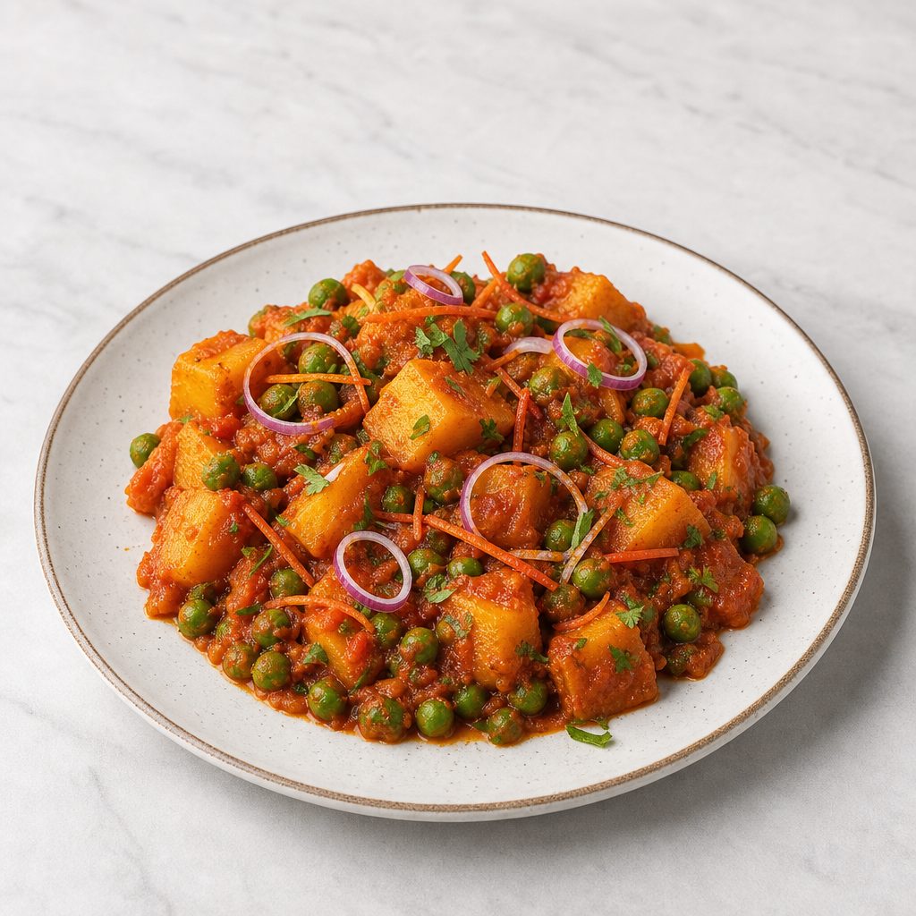 Aloo Mutter / Matar (Potatoes and Green Peas) Catering.