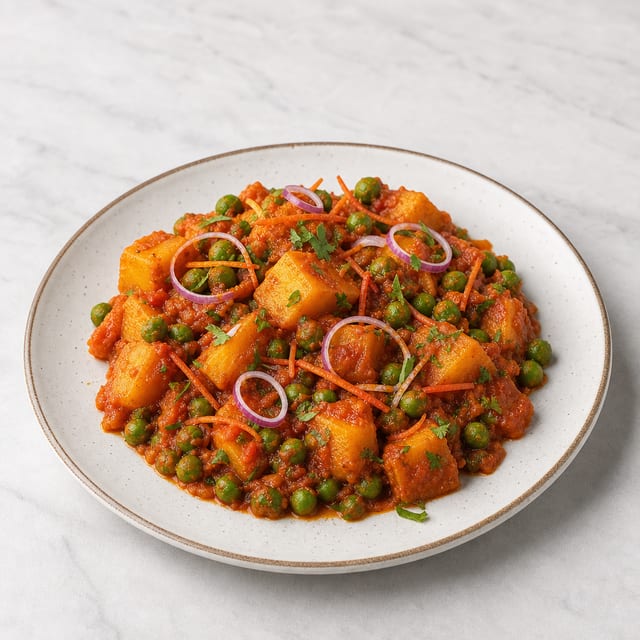 Aloo Mutter / Matar (Potatoes and Green Peas) Catering.