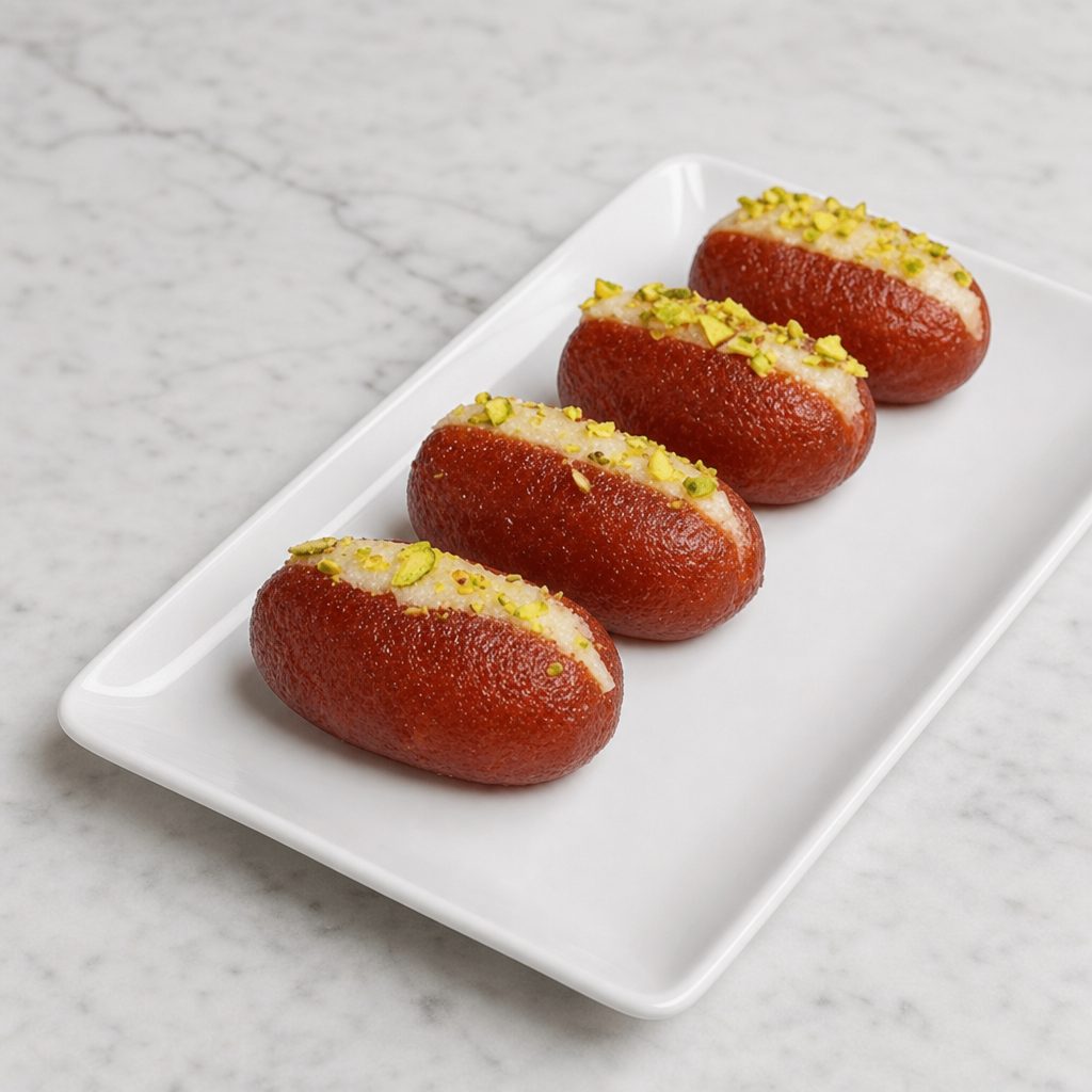 Malai Sandwich Gulab Jamun.