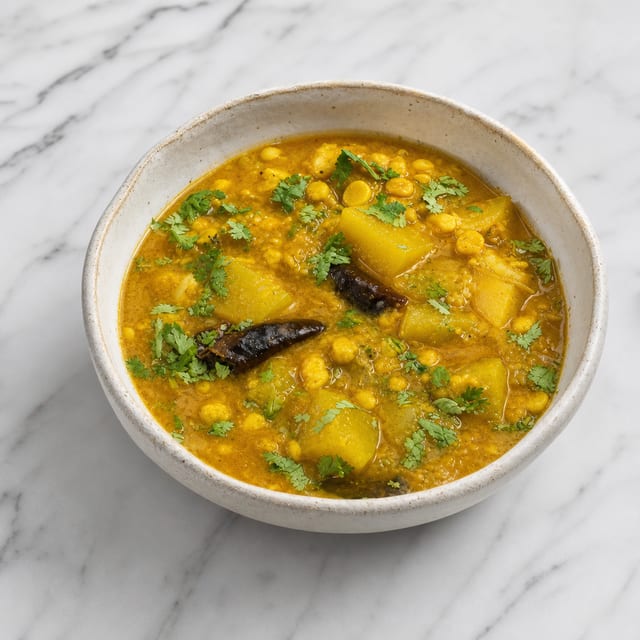 Lauki Chana Dal (Squash and Lentils).