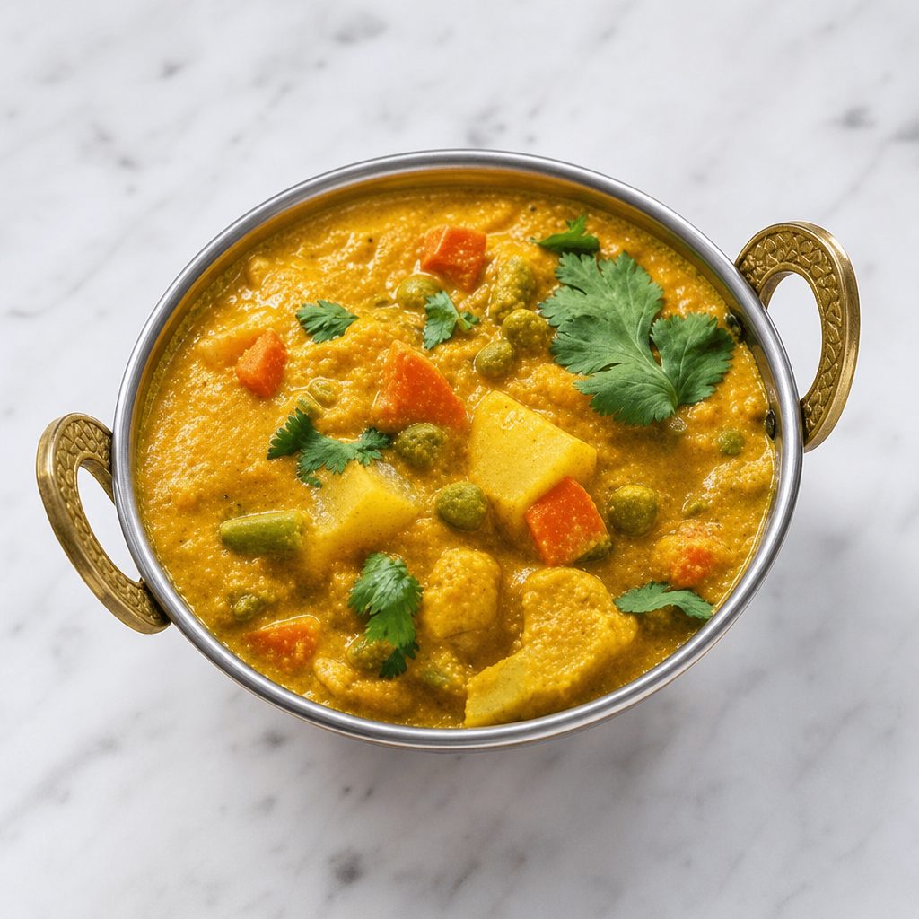 Vegetable Korma (Creamy Cashew Curry).