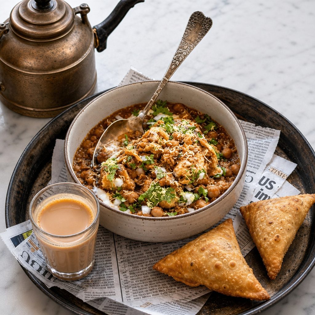 Chaat Bowl (Traditional Street Food).