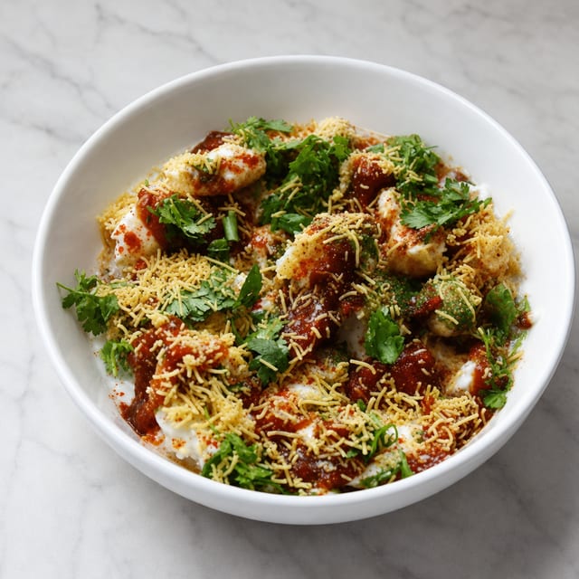 Papdi Chaat (Traditional Street Food).