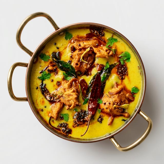Kadhi Pakoda Curry (Vegetables Pakora in Curry).