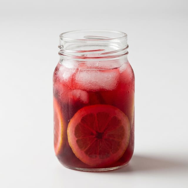 Hibiscus Honey Chai (Iced).