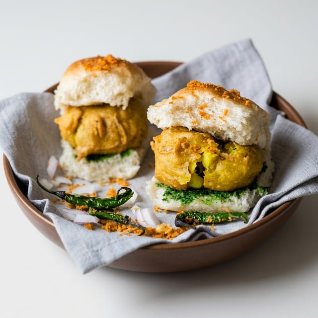 Vada Pav (Potato Sliders | Traditional Street Food).