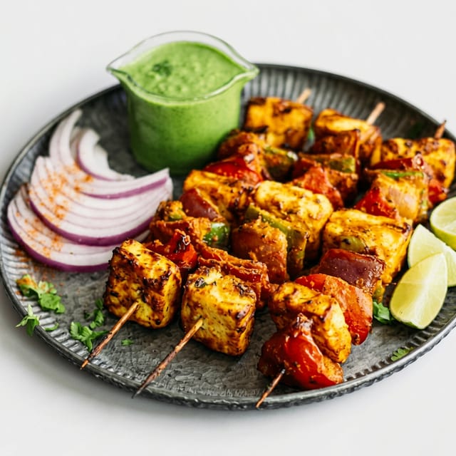Paneer Tikka (Indian Cheese).