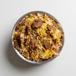 Goat Biryani (with Bone Curry Rice)