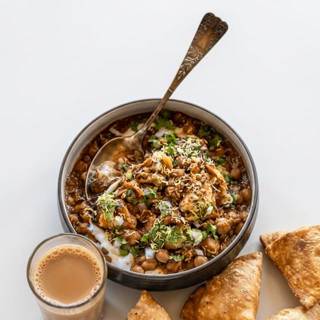 Chaat Bowl (Traditional Street Food).