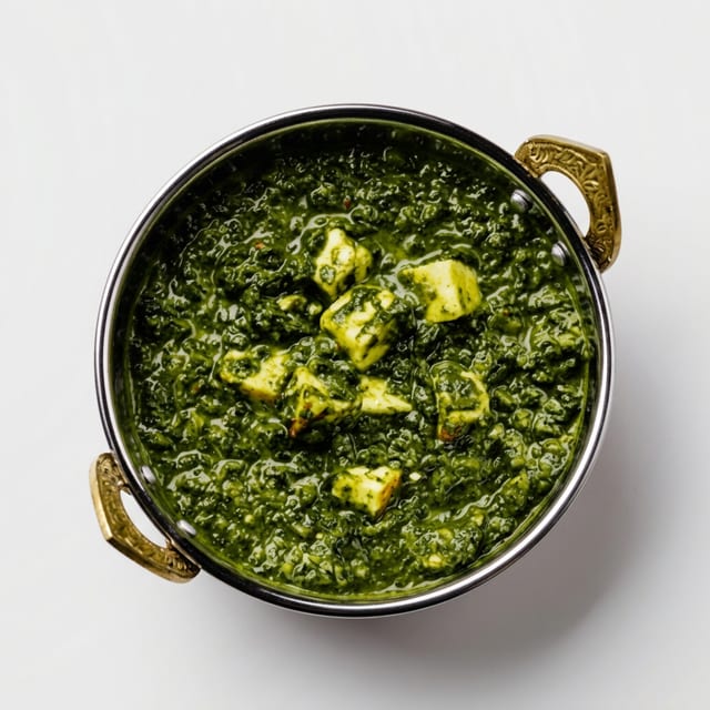 Palak Paneer (Spinach and Cheese).