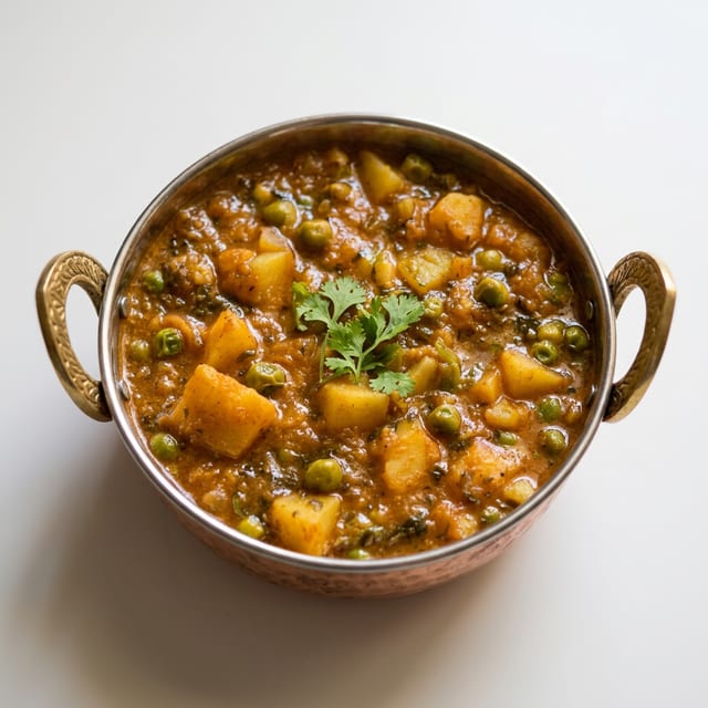 Aloo Mutter / Matar (Potatoes and Green Peas).