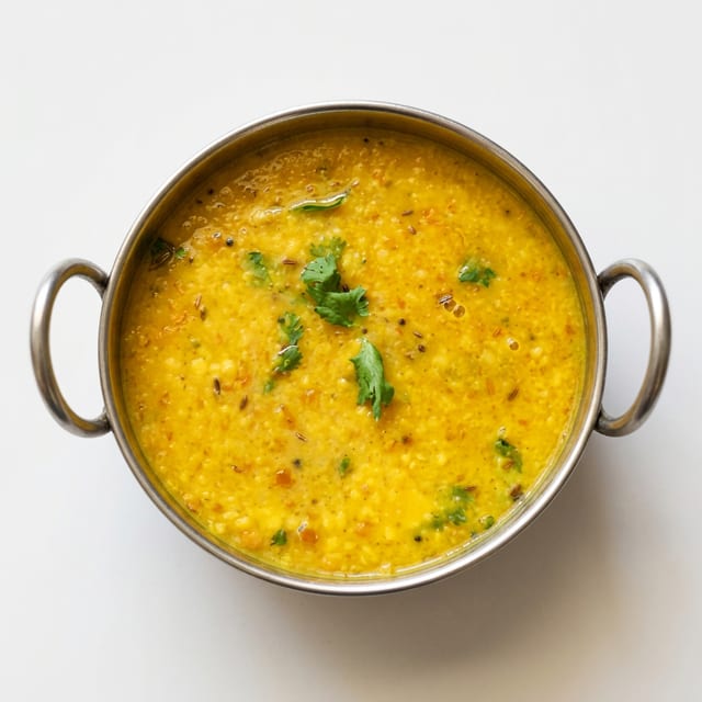 Dal Tadka (Moong Lentils).