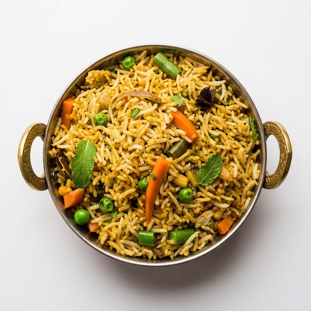 Vegetable Biryani (Curry Rice).