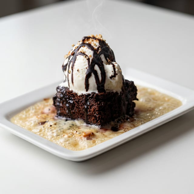 Blazing Brownie (Brownie and Ice Cream).