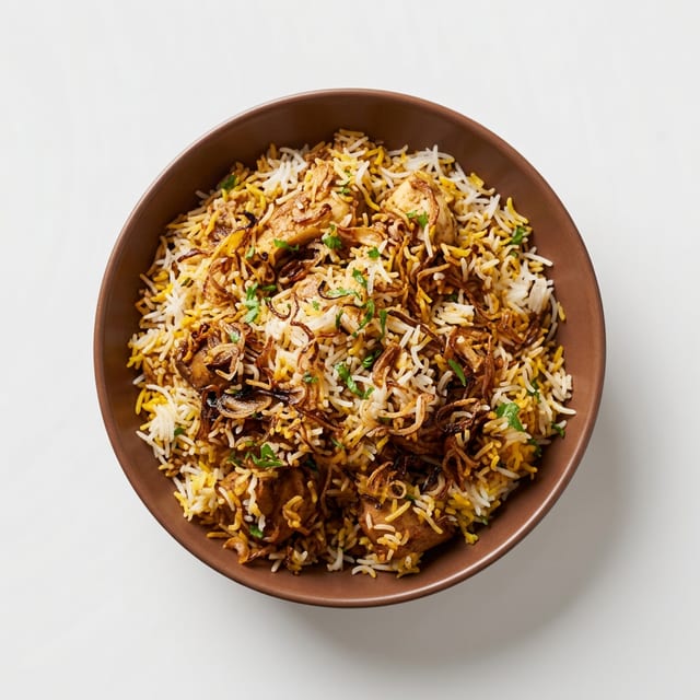 Chicken Dum Biryani (with Bone Curry Rice).