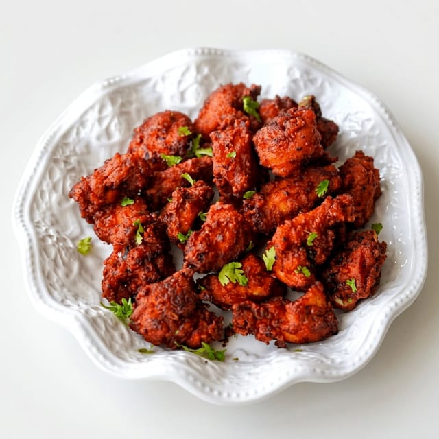 Chicken Pakora (Indian Popcorn Chicken).
