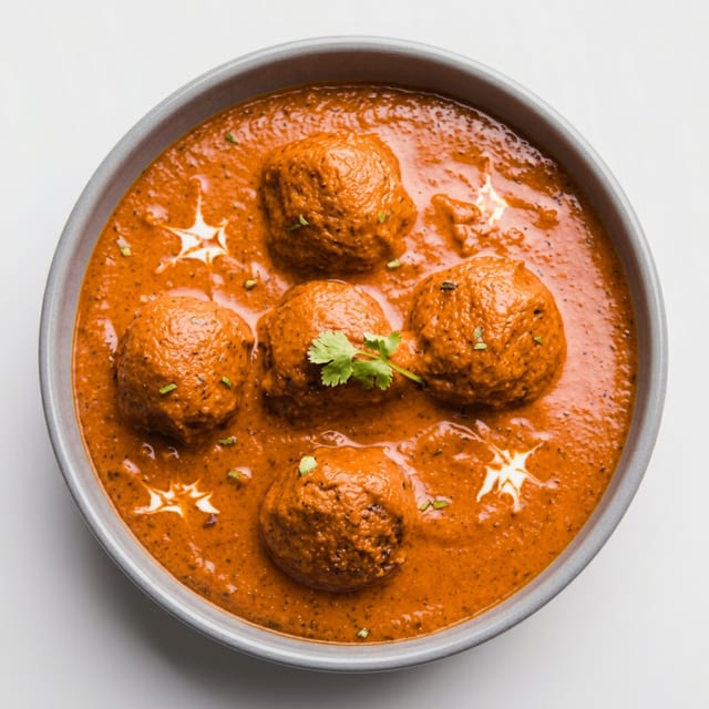 Malai Kofta (Vegetable Balls in Creamy Curry).