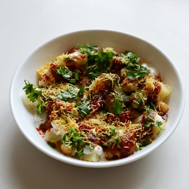 Papdi Chaat (Traditional Street Food).