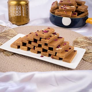 Khoya Roasted Burfi 1 LB * Roasted *