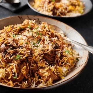 Chicken Dum Biryani (with Bone Curry Rice)