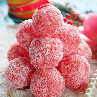 Coconut Petha Rose Ladoo 1 LB * Melon 